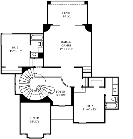 Upper/Second Floor Plan: 62-183
