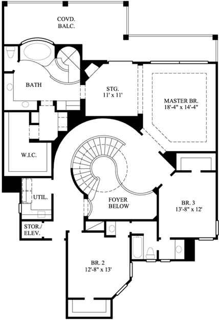 Upper/Second Floor Plan: 62-186