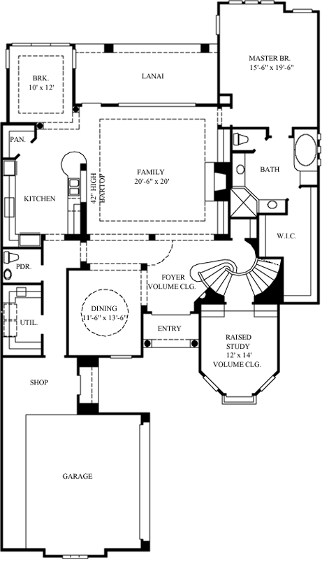 Main Floor Plan: 62-190