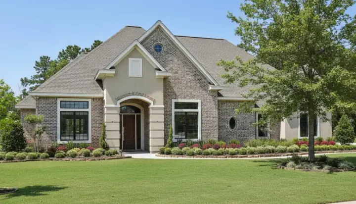 Traditional house plans 62-191 - front exterior, 3,525 sq ft, 4 bed, 3 bath house plans | Monster House Plans