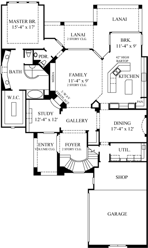 Main Floor Plan: 62-194