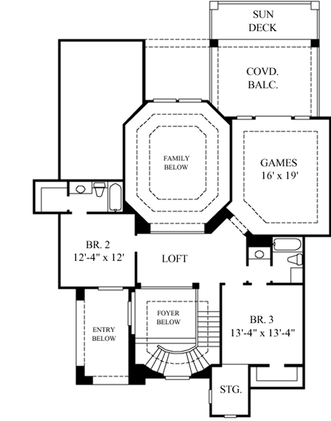 Upper/Second Floor Plan: 62-194