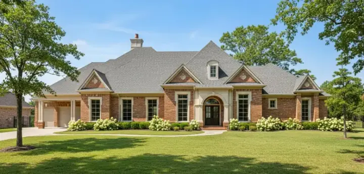 Traditional house plans 62-195 - front exterior, 3,556 sq ft, 4 bed, 4 bath house plans | Monster House Plans