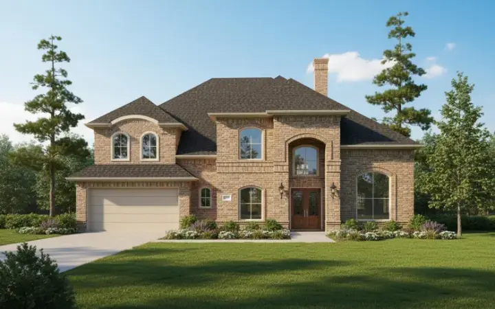 Mediterranean house plans 62-196 - front exterior, 3,560 sq ft, 3 bed, 3 bath house plans | Monster House Plans