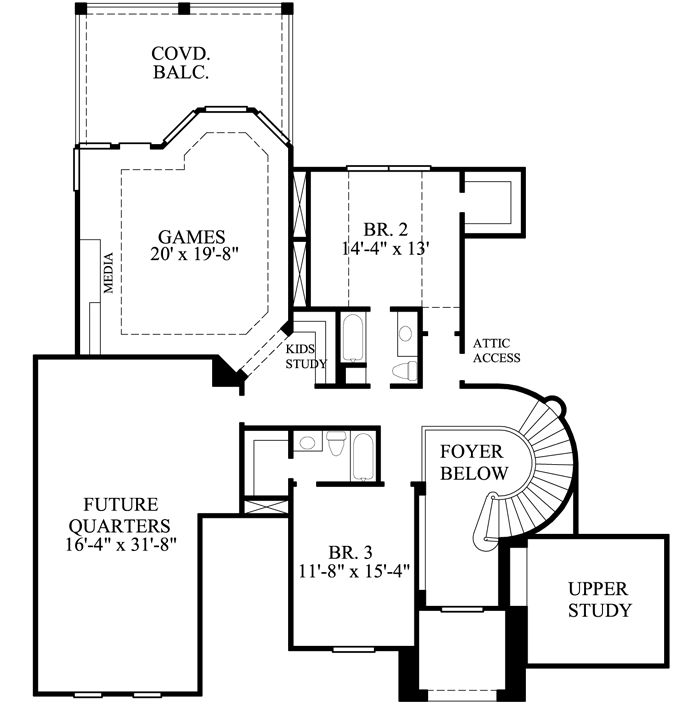 Upper/Second Floor Plan: 62-196