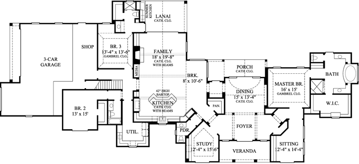 Main Floor Plan: 62-198