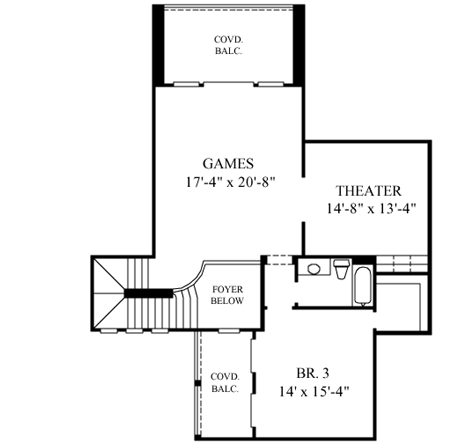 Upper/Second Floor Plan:62-204