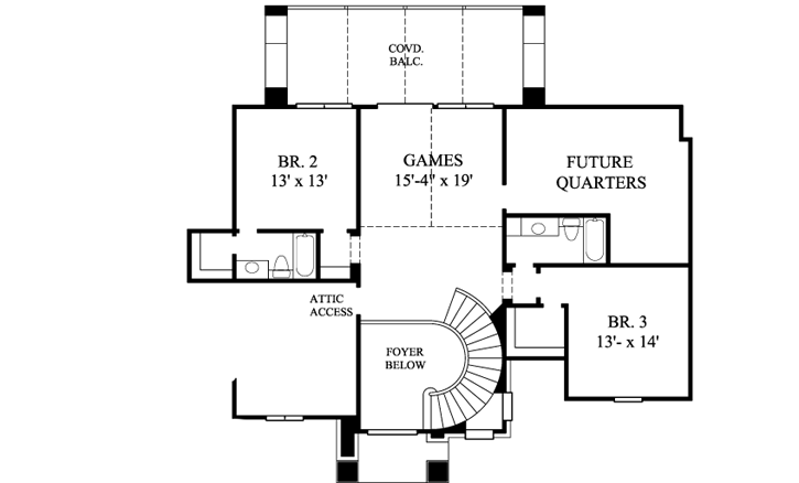 Upper/Second Floor Plan: 62-205