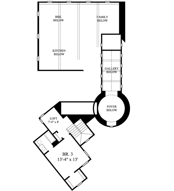 Upper/Second Floor Plan: 62-206