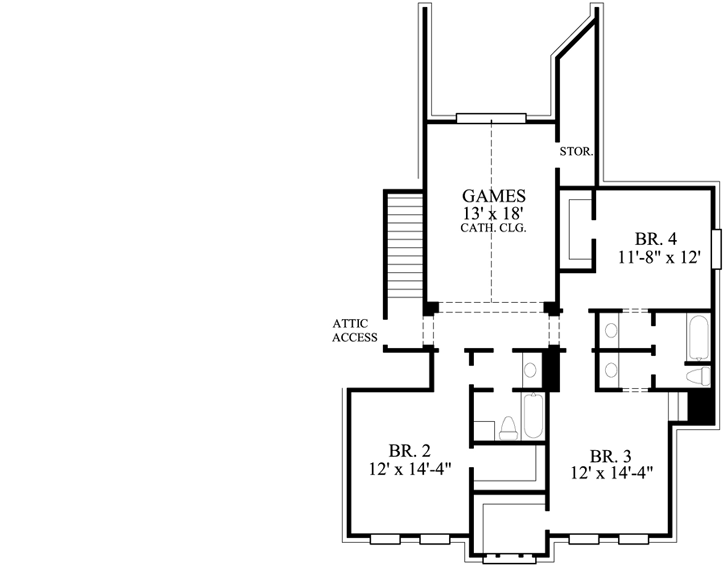 Upper/Second Floor Plan: 62-207