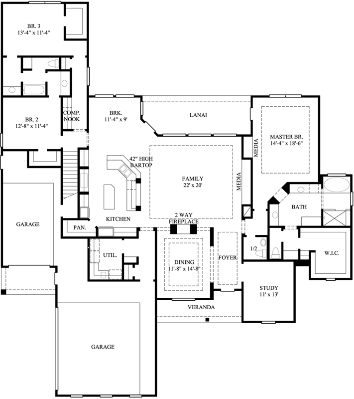 Main Floor Plan: 62-208
