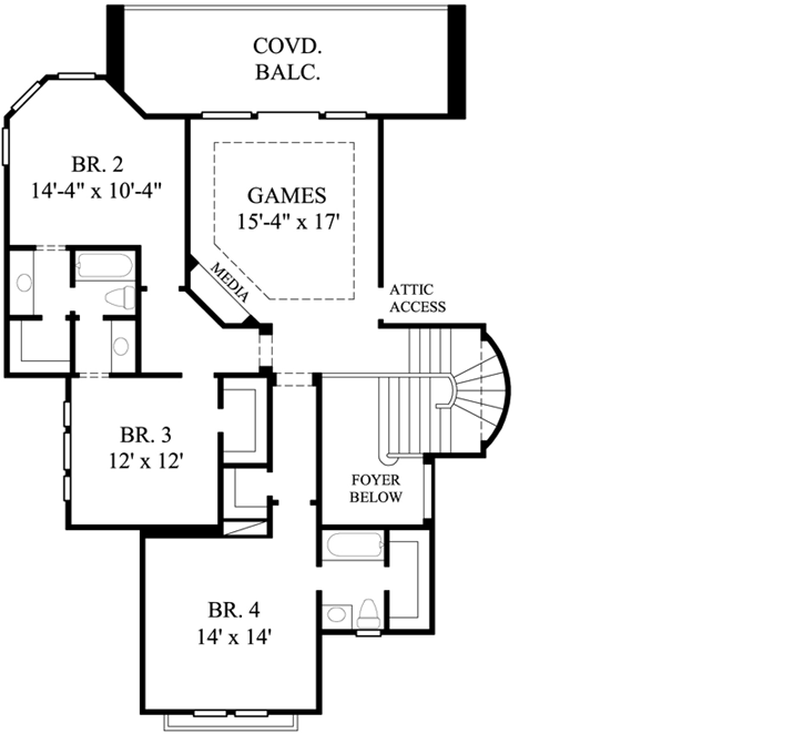 Upper/Second Floor Plan: 62-209