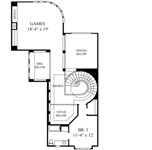 Upper/Second Floor Plan: 62-210
