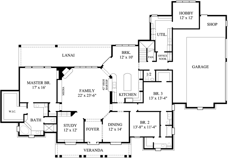 Main Floor Plan: 62-212