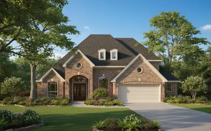 Traditional house plans 62-213 - front exterior, 3,652 sq ft, 3 bed, 2 bath house plans | Monster House Plans
