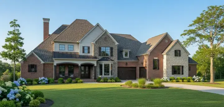 Traditional house plans 62-214 - front exterior, 3,652 sq ft, 3 bed, 3 bath house plans | Monster House Plans