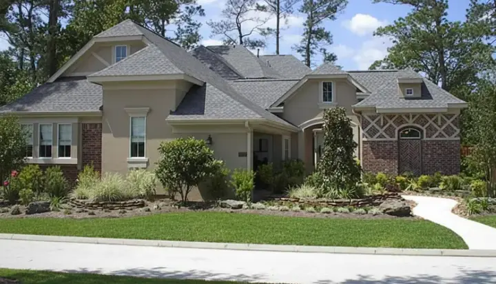 French Country house plans 62-215 - front exterior, 3,660 sq ft, 3 bed, 2 bath house plans | Monster House Plans