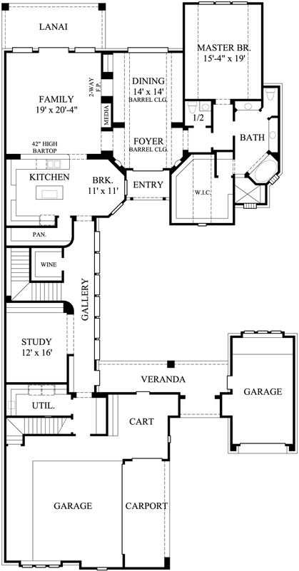 Main Floor Plan: 62-215
