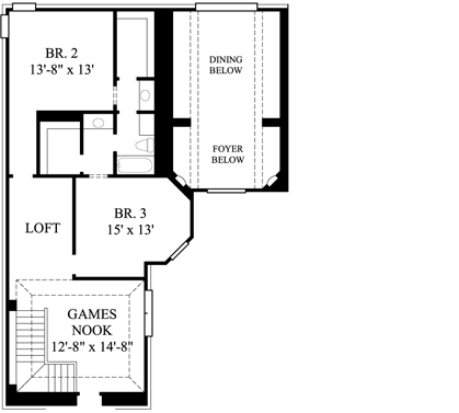 Upper/Second Floor Plan: 62-215
