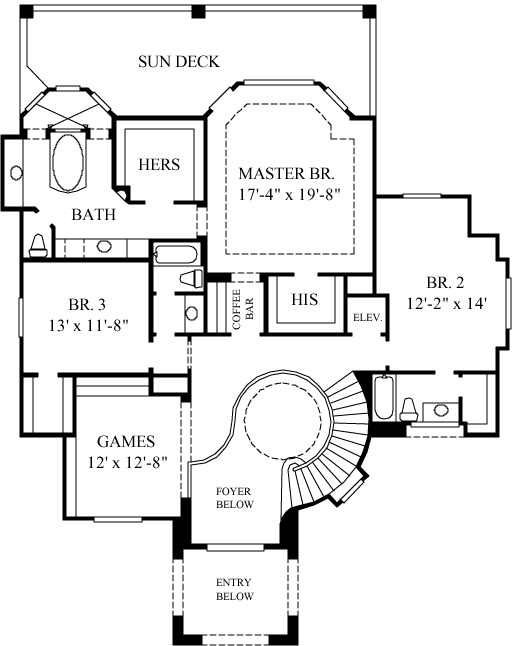 Upper/Second Floor Plan 62-216