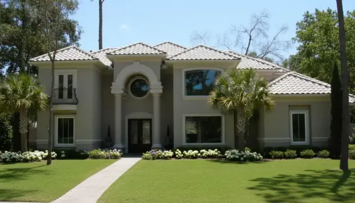 Mediterranean house plans 62-217 - front exterior, 3,671 sq ft, 3 bed, 3 bath house plans | Monster House Plans