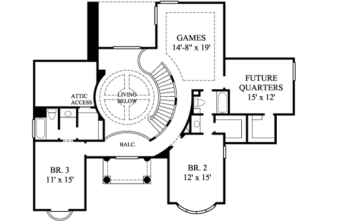 Upper/Second Floor Plan: 62-217