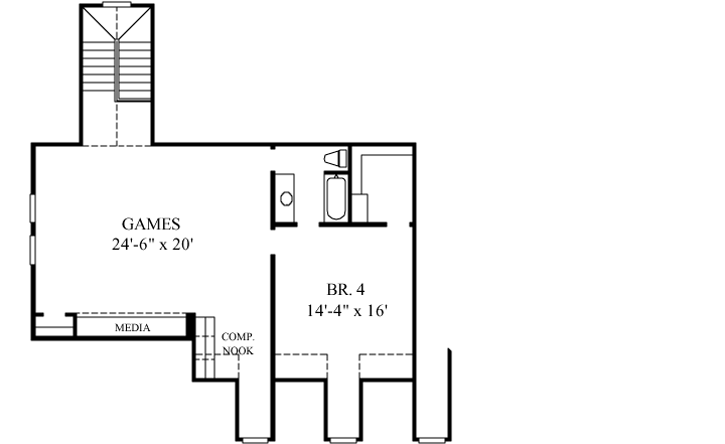 Upper/Second Floor Plan:62-220