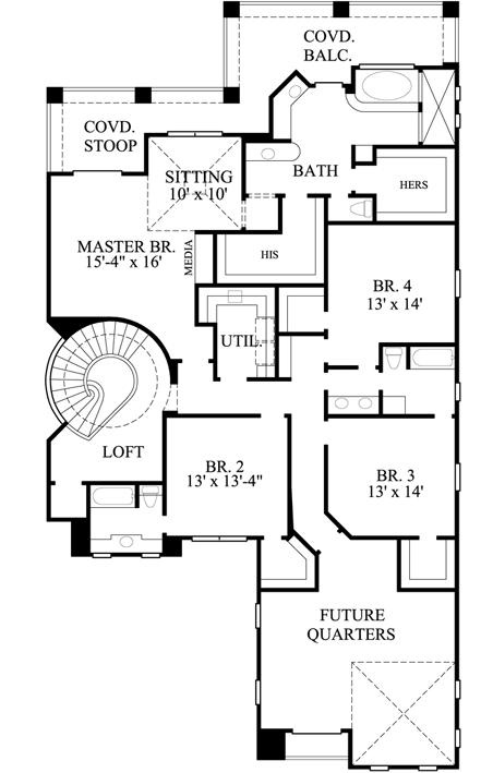 Upper/Second Floor Plan: 62-221