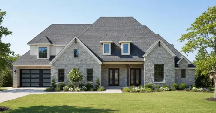Traditional house plans 62-222 - front exterior, 3,677 sq ft, 4 bed, 3 bath house plans | Monster House Plans