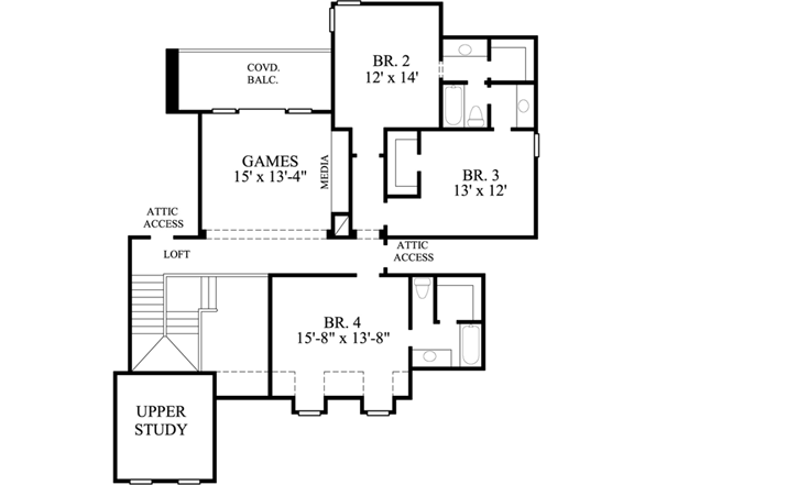Upper/Second Floor Plan: 62-224