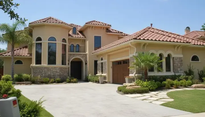 Mediterranean house plans 62-228 - front exterior, 3,732 sq ft, 4 bed, 4 bath house plans | Monster House Plans