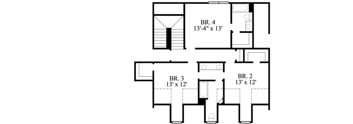 Upper/Second Floor Plan: 62-233