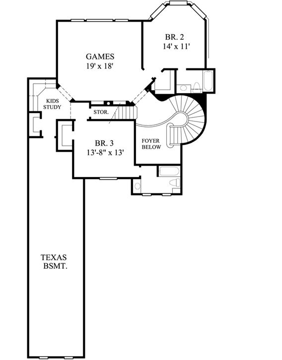 Upper/Second Floor Plan: 62-235