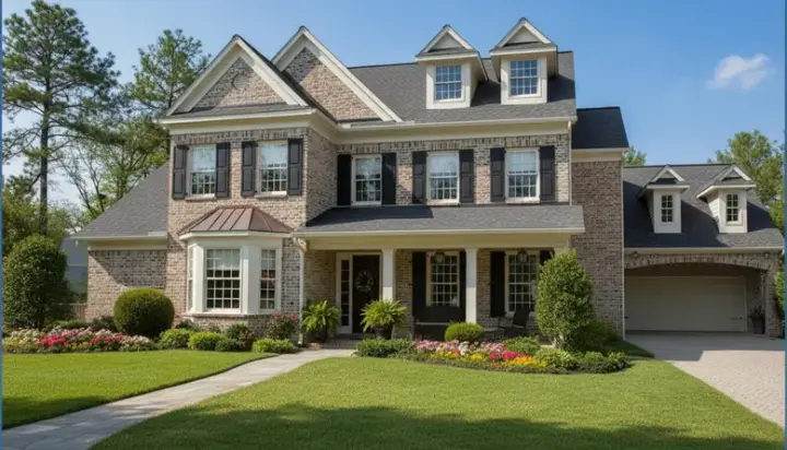 Southern Colonial house plans 62-239 - front exterior, 3,804 sq ft, 4 bed, 3 bath house plans | Monster House Plans