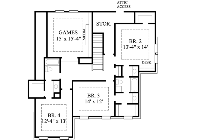 Upper/Second Floor Plan: 62-239