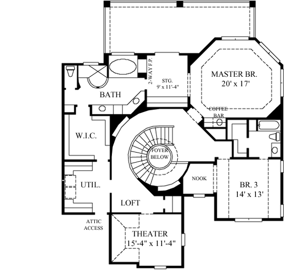 Upper/Second Floor Plan: 62-240
