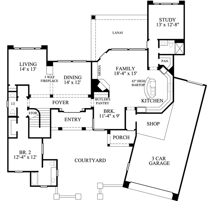 Main Floor Plan: 62-244