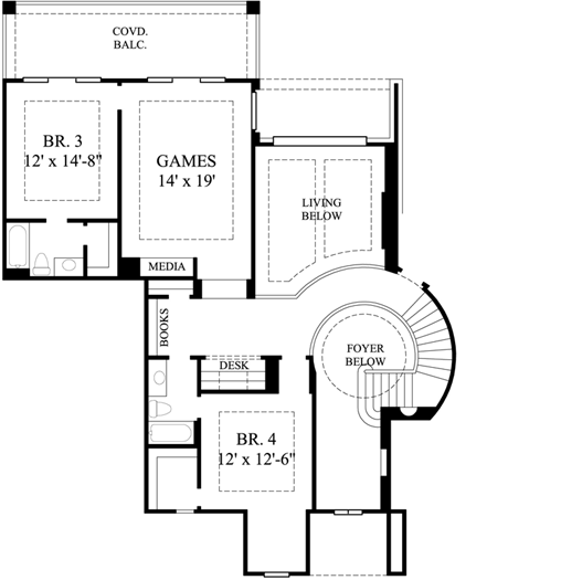 Upper/Second Floor Plan: 62-246