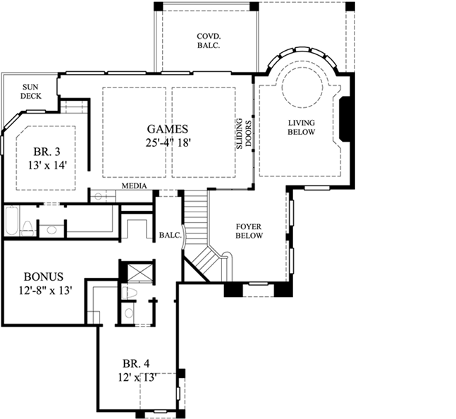 Upper/Second Floor Plan: 62-251