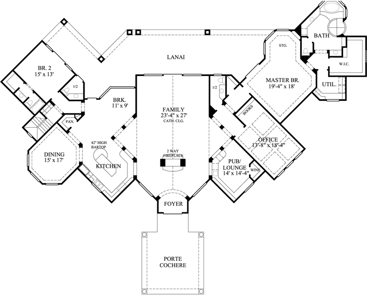 Main Floor Plan: 62-254
