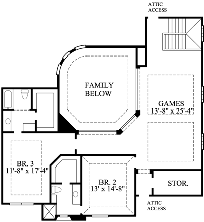 Upper/Second Floor Plan: 62-257
