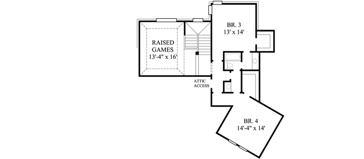 Upper/Second Floor Plan: 62-259