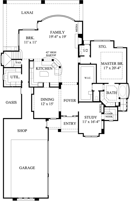 Main Floor Plan: 62-261