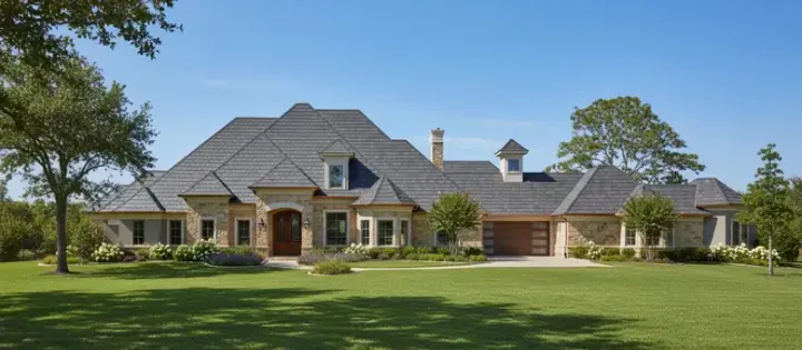 Traditional house plans 62-262 - front exterior, 3,929 sq ft, 4 bed, 3 bath house plans | Monster House Plans