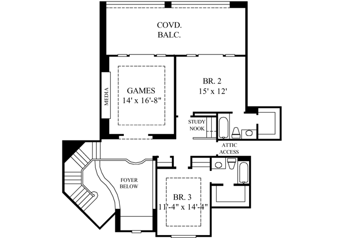 Upper/Second Floor Plan: 62-263