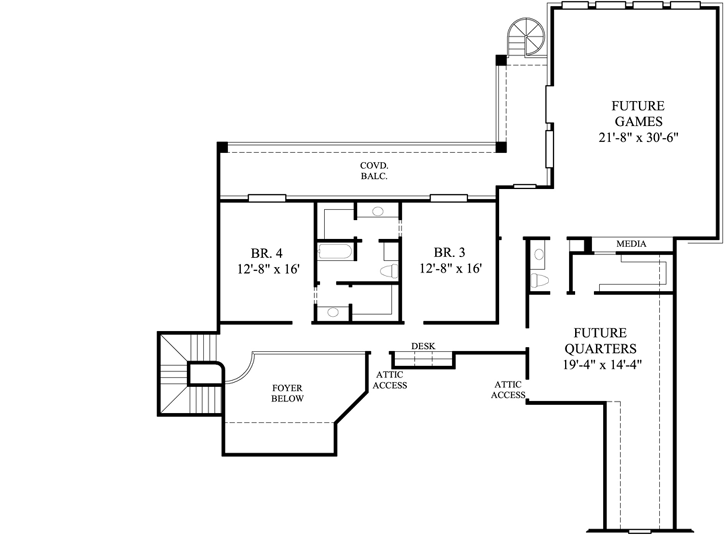 Upper/Second Floor Plan: 62-267