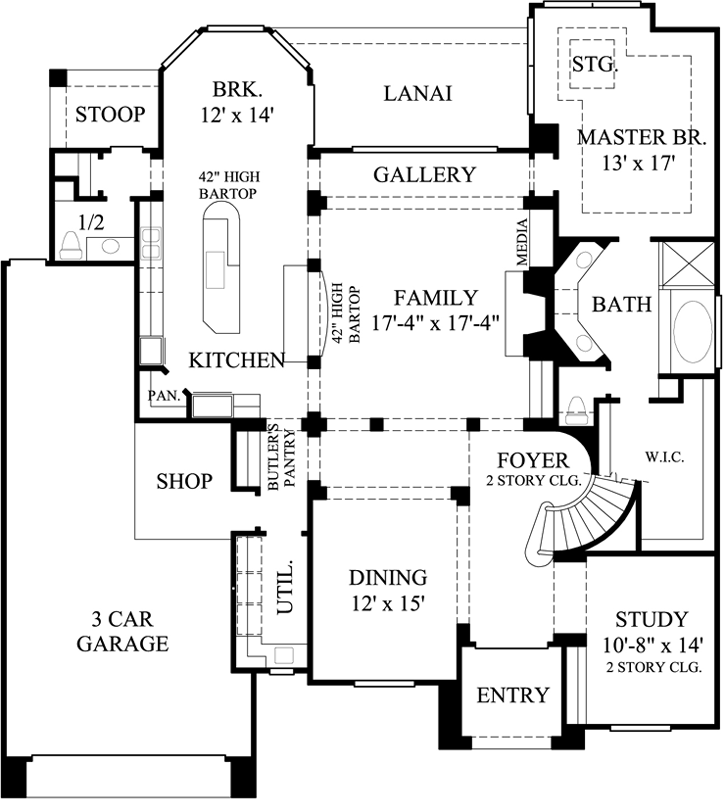 Main Floor Plan: 62-268