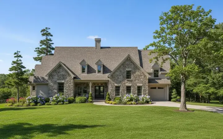 Farmhouse house plans 62-269 - front exterior, 3,960 sq ft, 4 bed, 3 bath house plans | Monster House Plans