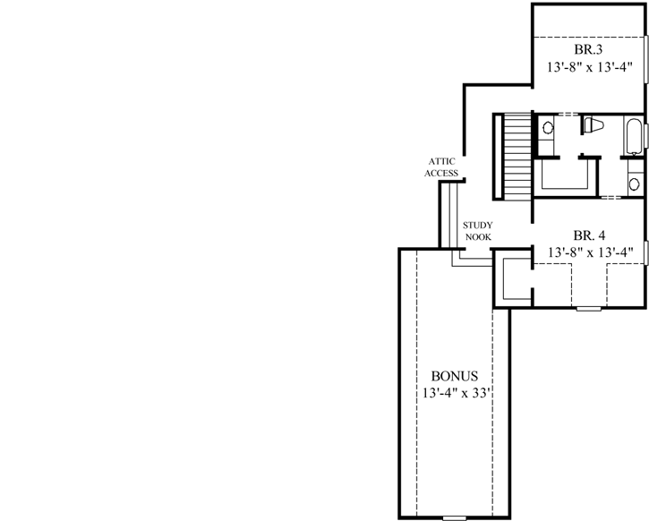 Upper/Second Floor Plan: 62-269