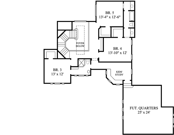 Upper/Second Floor Plan: 62-270